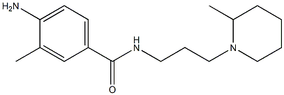 4-amino-3-methyl-N-[3-(2-methylpiperidin-1-yl)propyl]benzamide