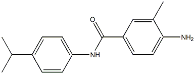 4-amino-3-methyl-N-[4-(propan-2-yl)phenyl]benzamide 化学構造式