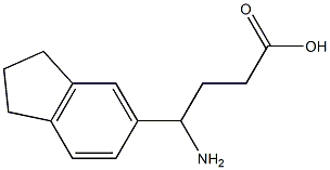 4-amino-4-(2,3-dihydro-1H-inden-5-yl)butanoic acid Structure