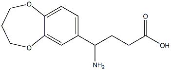 4-amino-4-(3,4-dihydro-2H-1,5-benzodioxepin-7-yl)butanoic acid Structure