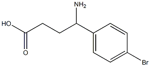 4-amino-4-(4-bromophenyl)butanoic acid 结构式