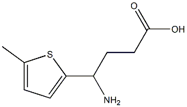4-amino-4-(5-methylthiophen-2-yl)butanoic acid,,结构式