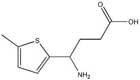 4-amino-4-(5-methylthiophen-2-yl)butanoic acid Struktur