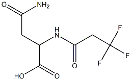 4-amino-4-oxo-2-[(3,3,3-trifluoropropanoyl)amino]butanoic acid Struktur