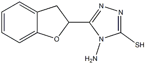 4-amino-5-(2,3-dihydro-1-benzofuran-2-yl)-4H-1,2,4-triazole-3-thiol Structure