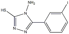 4-amino-5-(3-iodophenyl)-4H-1,2,4-triazole-3-thiol,,结构式