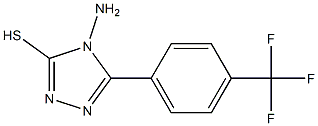 4-amino-5-[4-(trifluoromethyl)phenyl]-4H-1,2,4-triazole-3-thiol 化学構造式