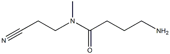 4-amino-N-(2-cyanoethyl)-N-methylbutanamide 结构式