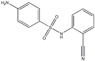 4-amino-N-(2-cyanophenyl)benzenesulfonamide Struktur