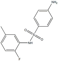 4-amino-N-(2-fluoro-5-methylphenyl)benzene-1-sulfonamide