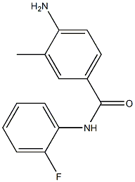 4-amino-N-(2-fluorophenyl)-3-methylbenzamide,,结构式