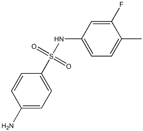  4-amino-N-(3-fluoro-4-methylphenyl)benzenesulfonamide