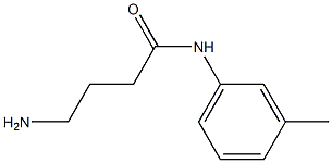 4-amino-N-(3-methylphenyl)butanamide 结构式