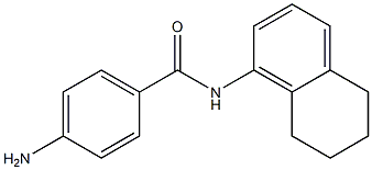 4-amino-N-(5,6,7,8-tetrahydronaphthalen-1-yl)benzamide 结构式