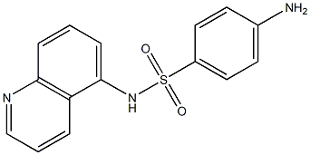 4-amino-N-(quinolin-5-yl)benzene-1-sulfonamide 结构式