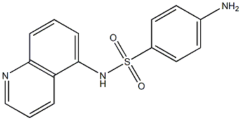 4-amino-N-(quinolin-5-yl)benzene-1-sulfonamide,,结构式