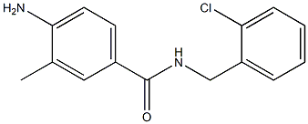 4-amino-N-[(2-chlorophenyl)methyl]-3-methylbenzamide 结构式