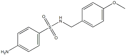 4-amino-N-[(4-methoxyphenyl)methyl]benzene-1-sulfonamide Struktur