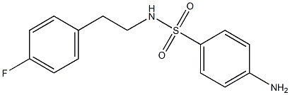 4-amino-N-[2-(4-fluorophenyl)ethyl]benzene-1-sulfonamide Structure