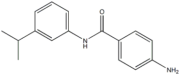 4-amino-N-[3-(propan-2-yl)phenyl]benzamide,,结构式