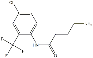 4-amino-N-[4-chloro-2-(trifluoromethyl)phenyl]butanamide Structure