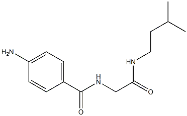 4-amino-N-{2-[(3-methylbutyl)amino]-2-oxoethyl}benzamide 结构式