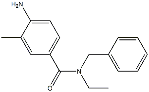 4-amino-N-benzyl-N-ethyl-3-methylbenzamide 化学構造式