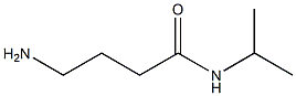 4-amino-N-isopropylbutanamide 化学構造式