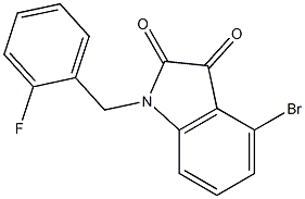  4-bromo-1-[(2-fluorophenyl)methyl]-2,3-dihydro-1H-indole-2,3-dione