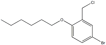 4-bromo-2-(chloromethyl)-1-(hexyloxy)benzene Structure