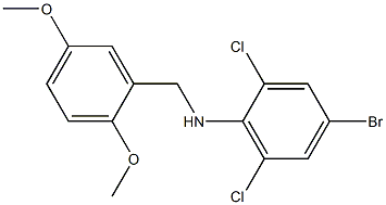  4-bromo-2,6-dichloro-N-[(2,5-dimethoxyphenyl)methyl]aniline