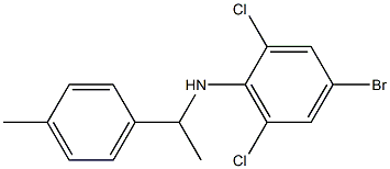 4-bromo-2,6-dichloro-N-[1-(4-methylphenyl)ethyl]aniline