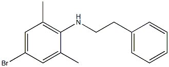 4-bromo-2,6-dimethyl-N-(2-phenylethyl)aniline,,结构式