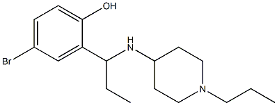  4-bromo-2-{1-[(1-propylpiperidin-4-yl)amino]propyl}phenol