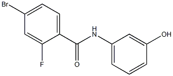 4-bromo-2-fluoro-N-(3-hydroxyphenyl)benzamide