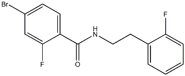 4-bromo-2-fluoro-N-[2-(2-fluorophenyl)ethyl]benzamide|