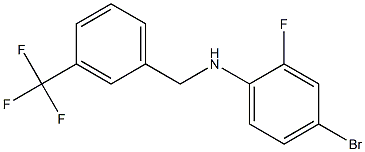 4-bromo-2-fluoro-N-{[3-(trifluoromethyl)phenyl]methyl}aniline