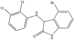  4-bromo-3-[(2,3-dichlorophenyl)amino]-2,3-dihydro-1H-indol-2-one