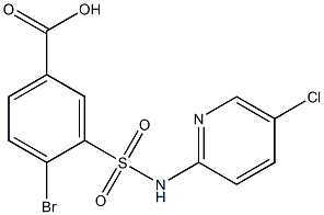 4-bromo-3-[(5-chloropyridin-2-yl)sulfamoyl]benzoic acid|