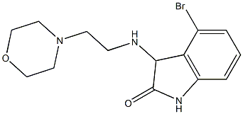 4-bromo-3-{[2-(morpholin-4-yl)ethyl]amino}-2,3-dihydro-1H-indol-2-one Structure