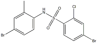 4-bromo-N-(4-bromo-2-methylphenyl)-2-chlorobenzene-1-sulfonamide Structure