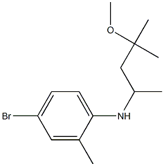 4-bromo-N-(4-methoxy-4-methylpentan-2-yl)-2-methylaniline Struktur