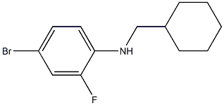 4-bromo-N-(cyclohexylmethyl)-2-fluoroaniline 结构式