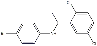 4-bromo-N-[1-(2,5-dichlorophenyl)ethyl]aniline Structure