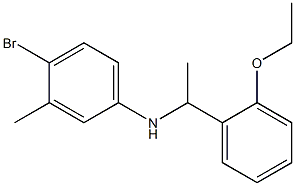 4-bromo-N-[1-(2-ethoxyphenyl)ethyl]-3-methylaniline Struktur