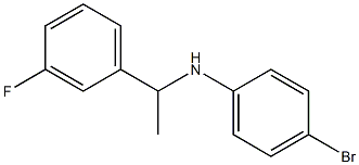 4-bromo-N-[1-(3-fluorophenyl)ethyl]aniline,,结构式