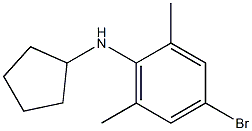 4-bromo-N-cyclopentyl-2,6-dimethylaniline Structure