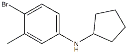 4-bromo-N-cyclopentyl-3-methylaniline Structure