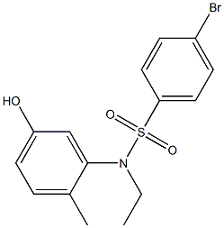  4-bromo-N-ethyl-N-(5-hydroxy-2-methylphenyl)benzene-1-sulfonamide