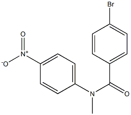 4-bromo-N-methyl-N-(4-nitrophenyl)benzamide,1040311-11-2,结构式